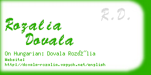 rozalia dovala business card